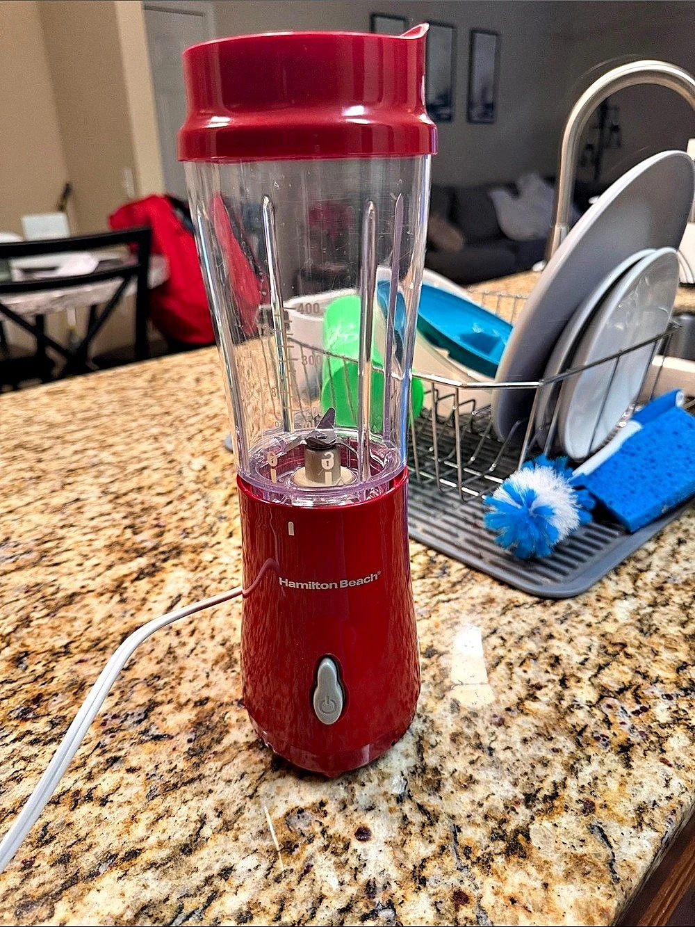 Hamilton Beach Personal Single-Serve Blender with Travel Lid Personal Blender in